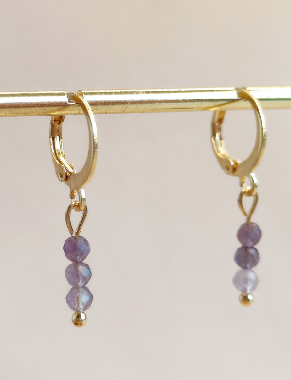 Sparkling Oorbellen | Amethist