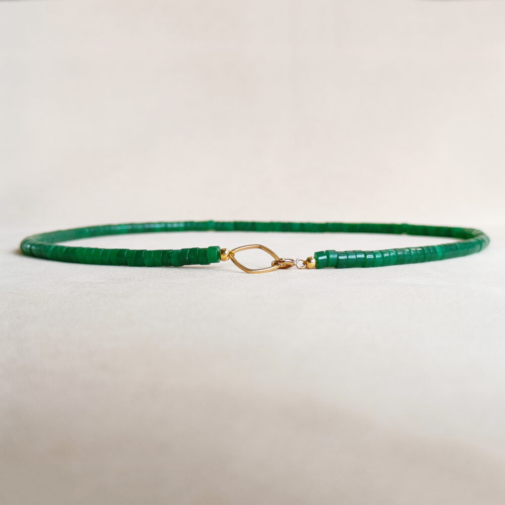 groene jade ketting edelsteen