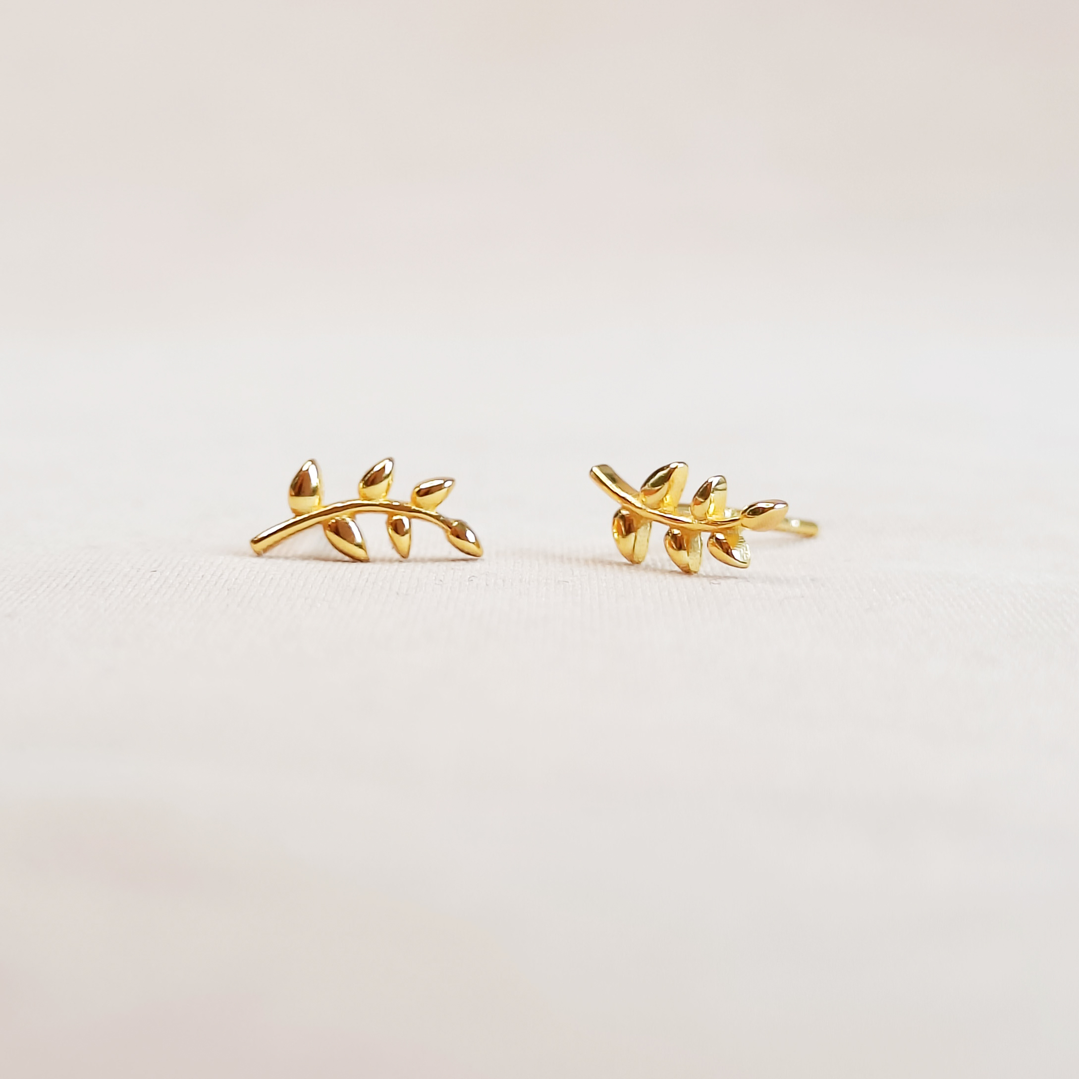 gold vermeil oorstekers oorbellen