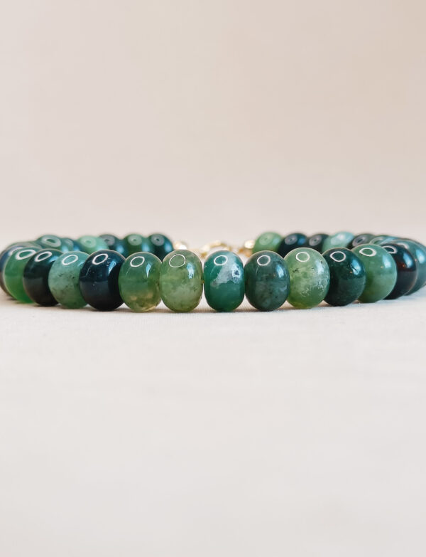 donkergroene kralenarmband