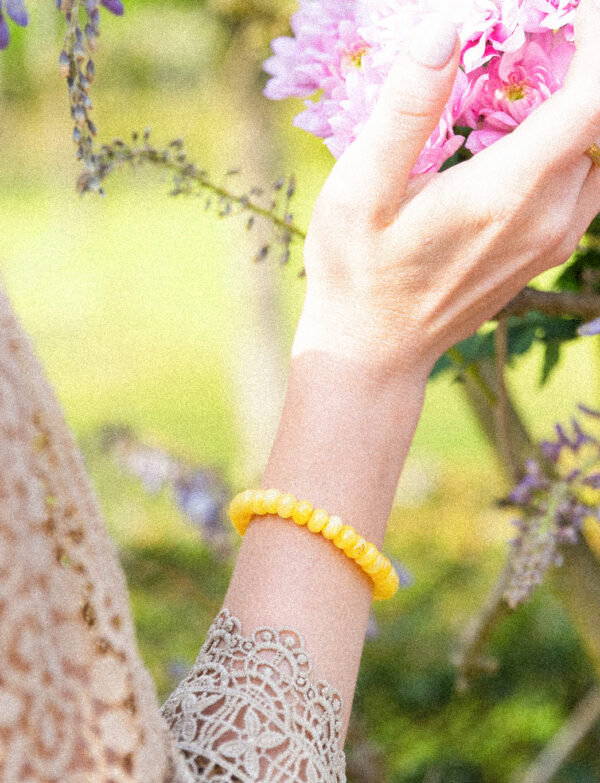 gele kralenarmband