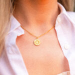 ketting ronde hanger goud