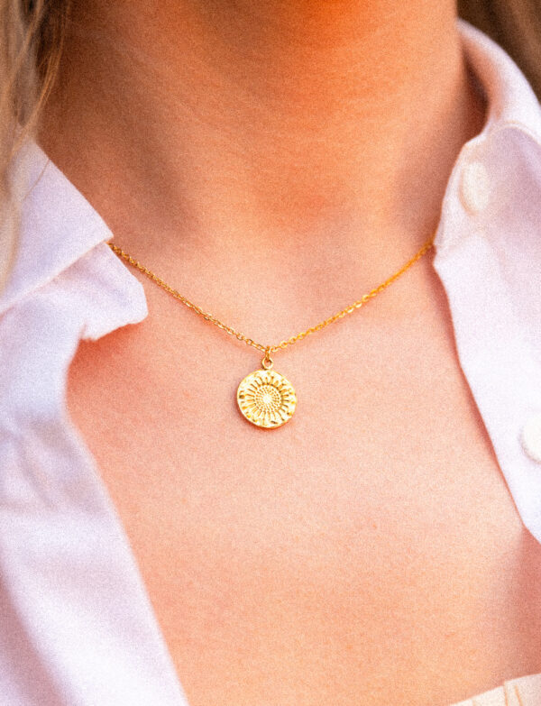 ketting ronde hanger goud