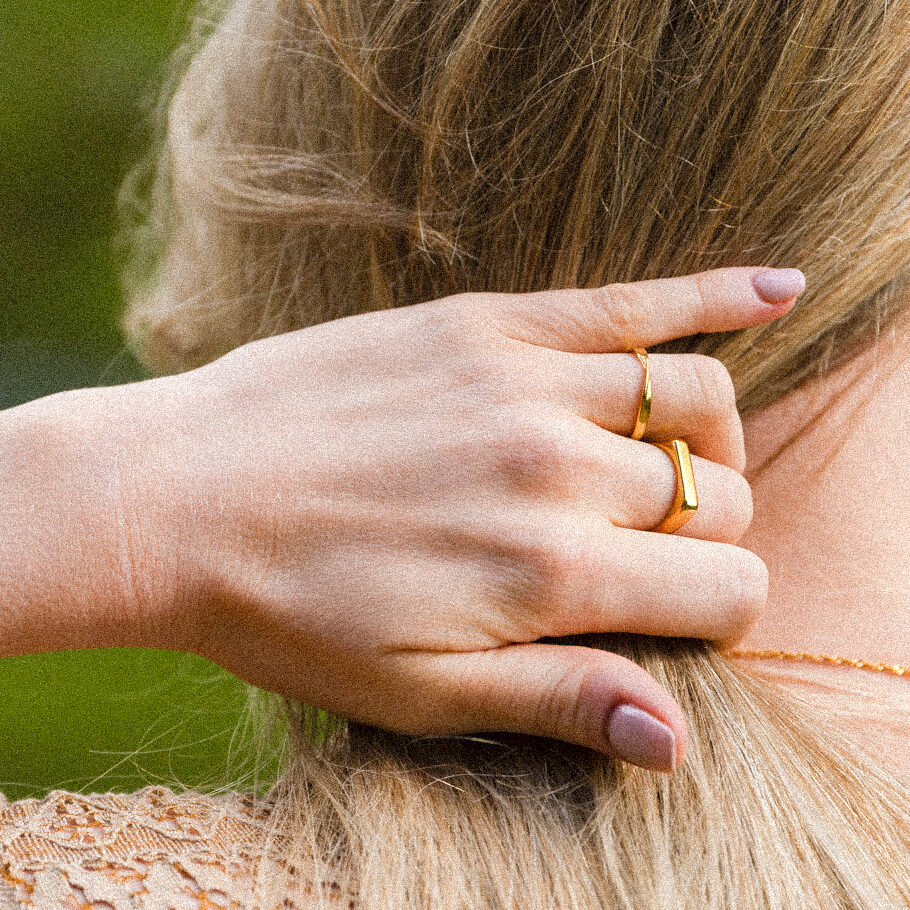 zegelring voor vrouwen goud