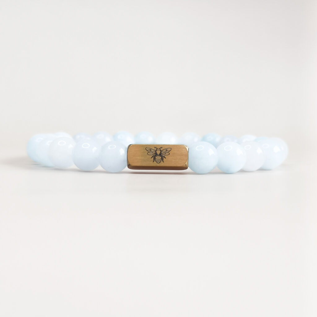 Lichtblauwe armband voor mannen