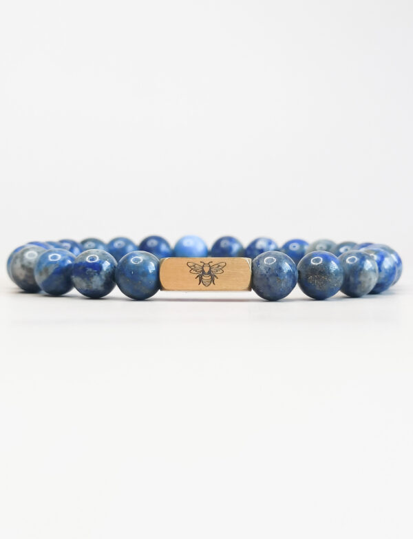blauwe herenarmband
