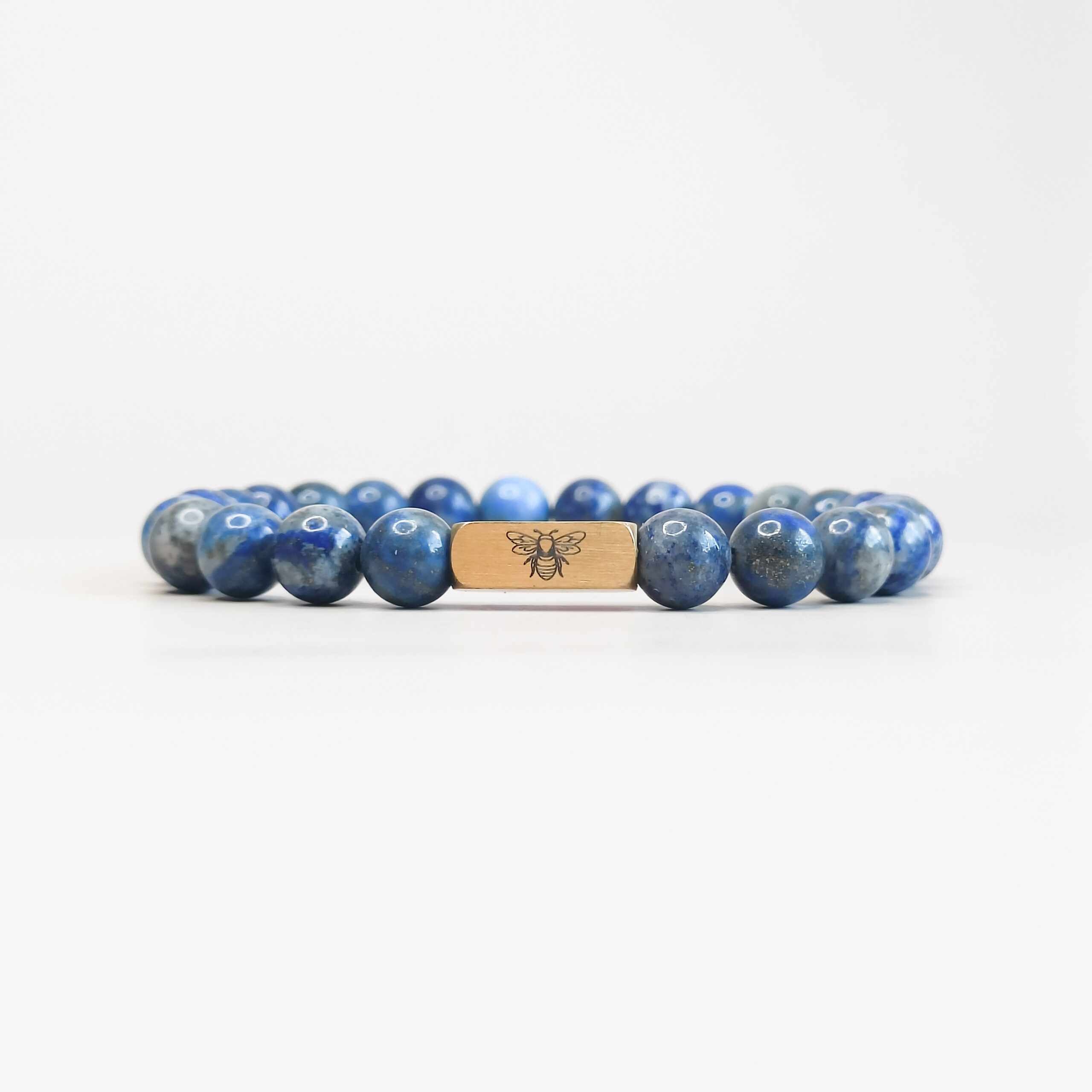 blauwe herenarmband