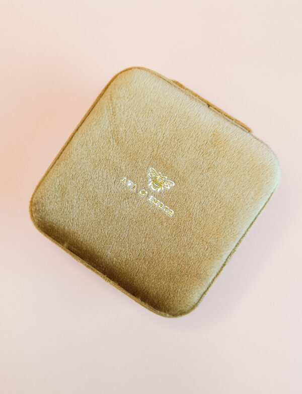 gele sieradendoos sieradendoos, travelcase sieraden, sieraden opbergen