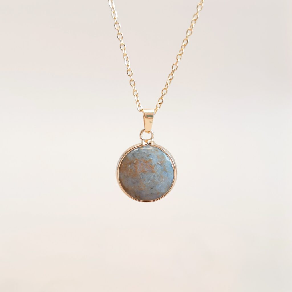 Disc Ketting | Mos Agaat