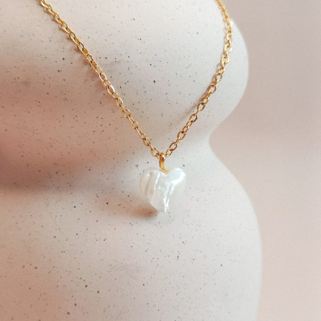 Kinderketting Hart | Mother of Pearl