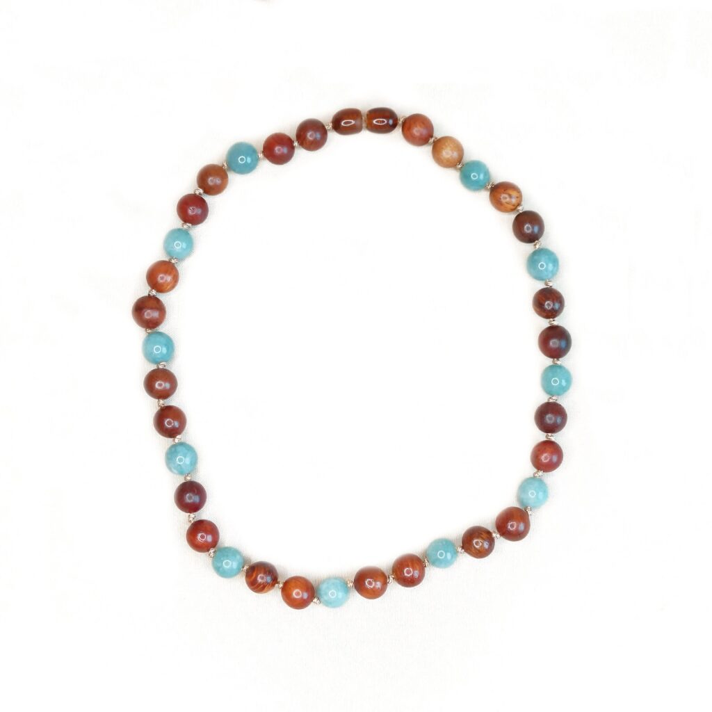 Geknoopte Houten Kinderketting | Jade