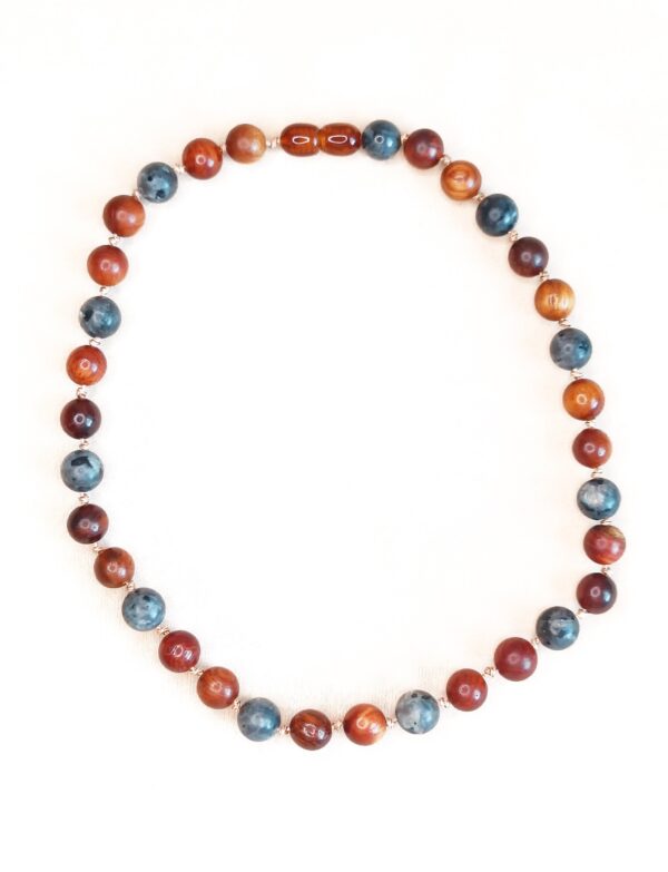 Geknoopte Houten Kinderketting | Labradoriet