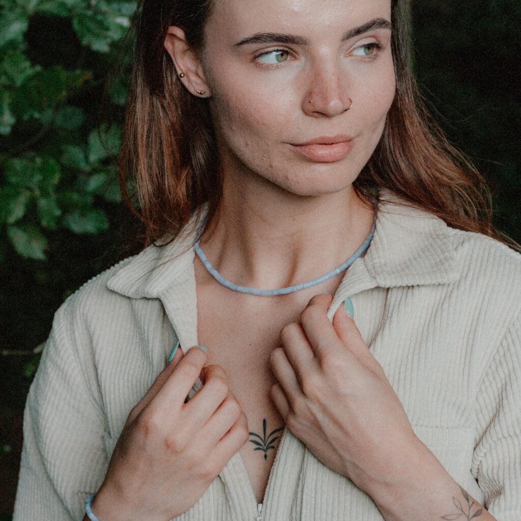 Tenue Ketting | Paars Agaat