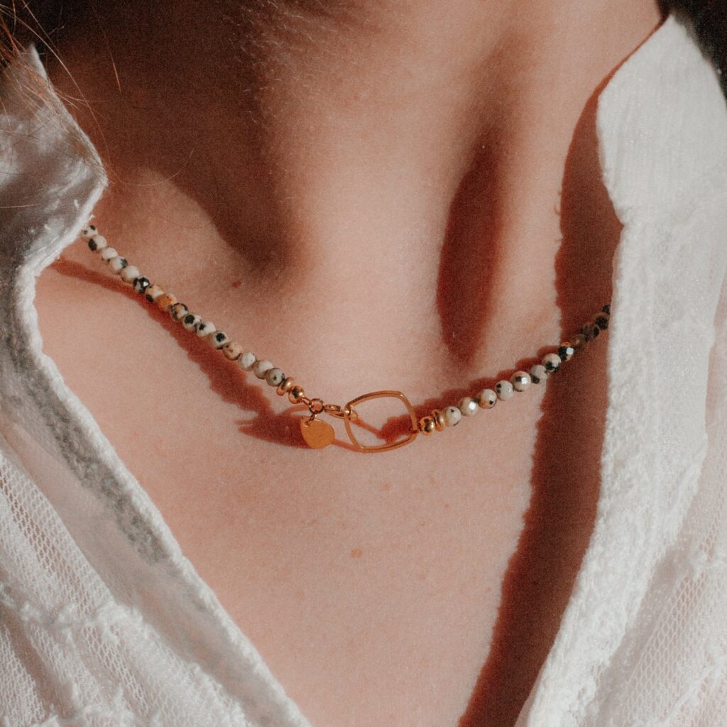 Sparkling Ketting | Dalmatiër Jaspis