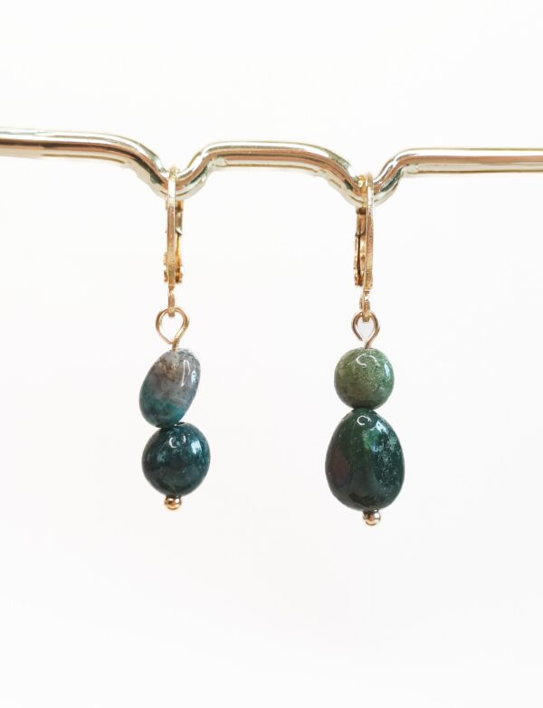 Pebble Hoops | Mos Agaat