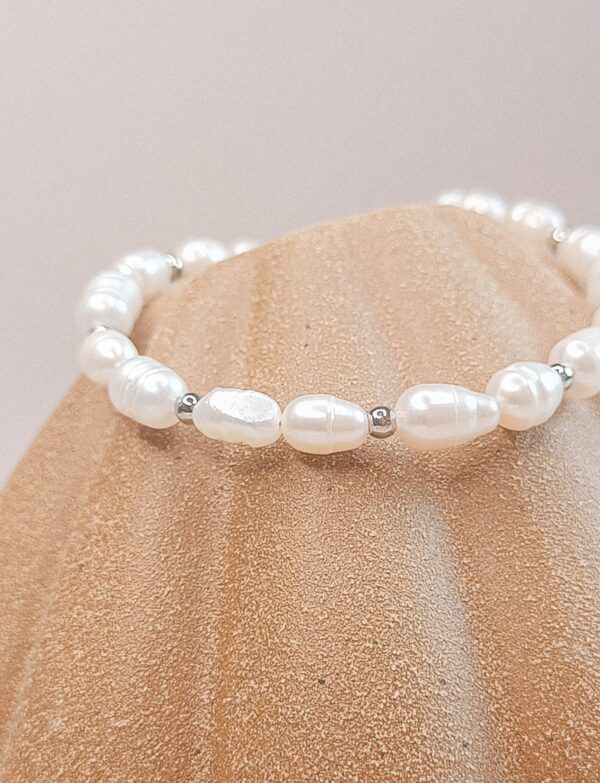 Classy Parelarmband | Zilver