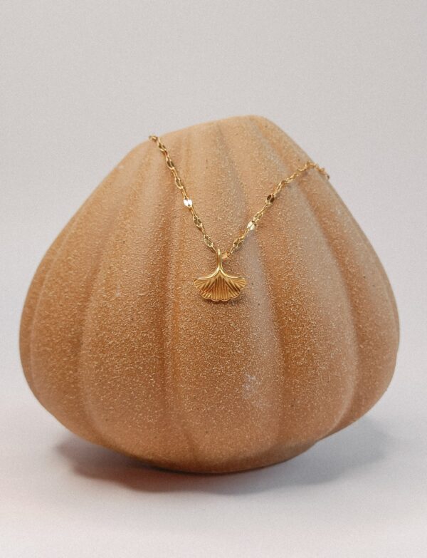 Ginkgo Ketting | Goud